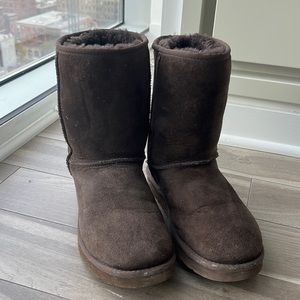 Chocolate brown UGG classic short